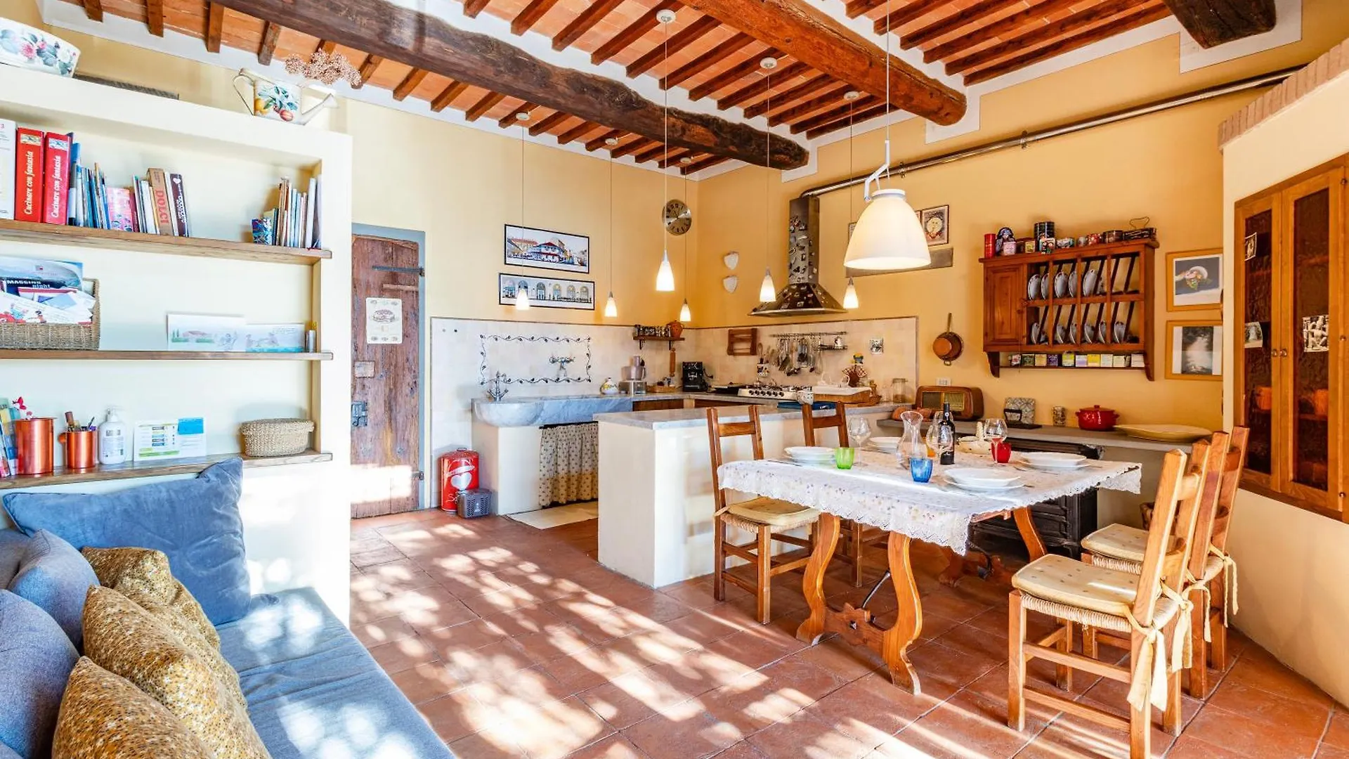 Tuscan Home Panoramic Hills Terrace - Happy Rentals Rignano Sull Arno Apartment