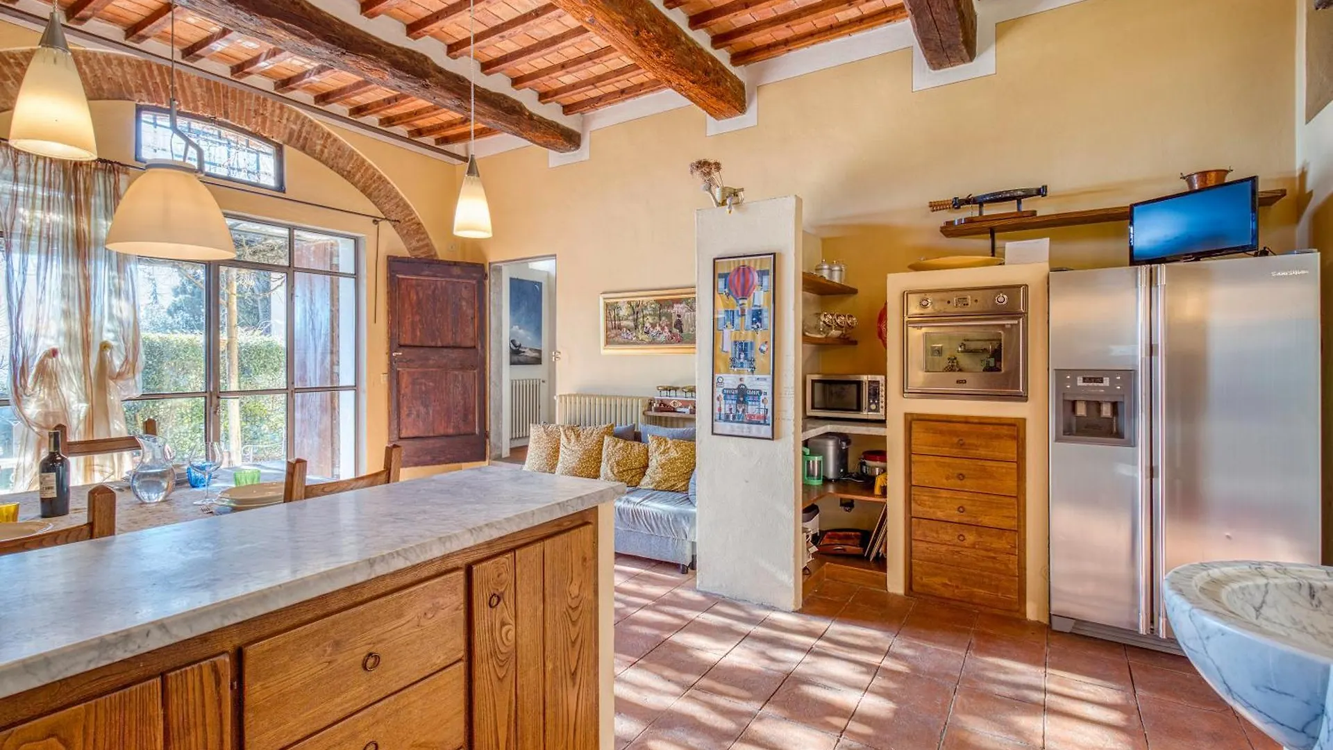 Apartment Tuscan Home Panoramic Hills Terrace - Happy Rentals Rignano Sull Arno