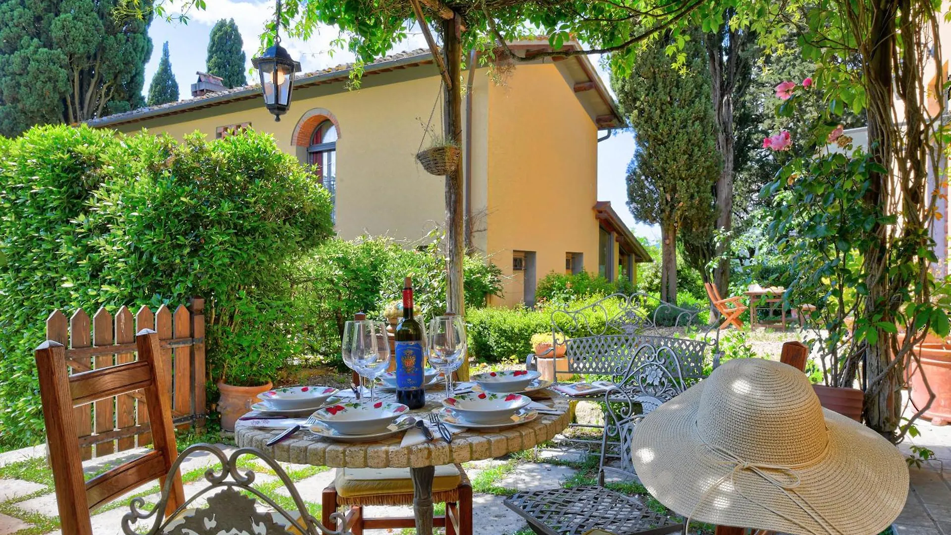 Tuscan Home Panoramic Hills Terrace - Happy Rentals Rignano Sull Arno Apartment