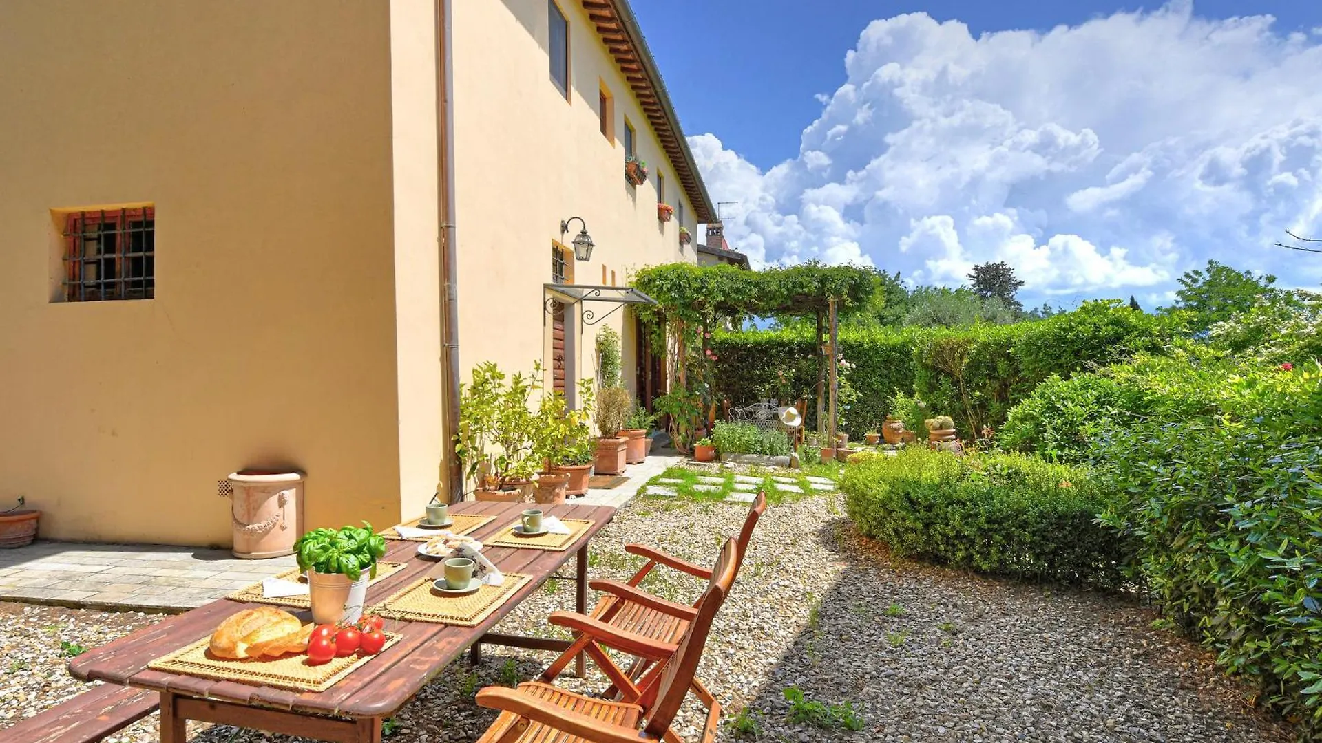 Tuscan Home Panoramic Hills Terrace - Happy Rentals Rignano Sull Arno